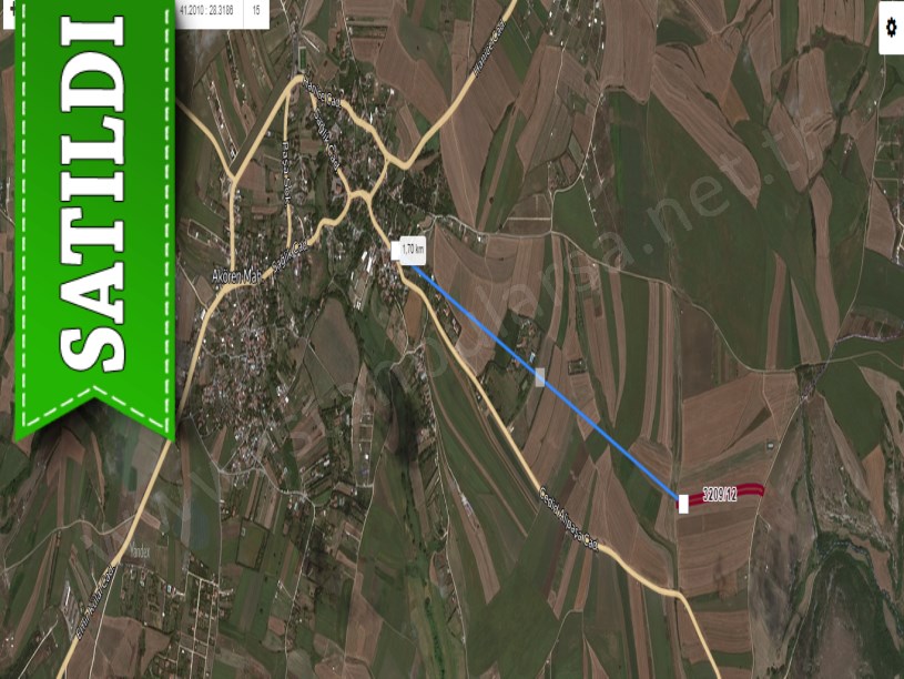 Silivri Akörende Satılık Arsa , 742 M2 Yolu Var Tepe Konumda 