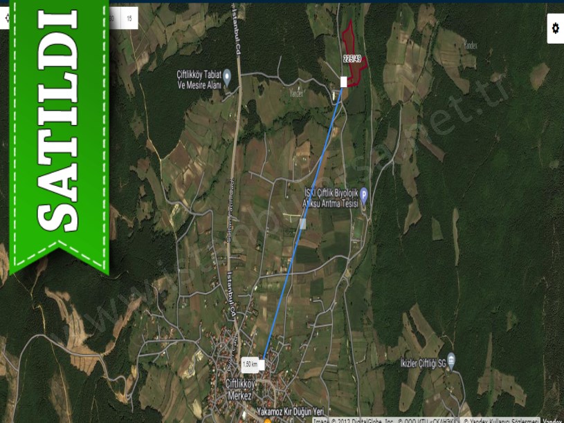 Çatalca Çiftlikköyde Satılık Arsa , 2,761 m2 Çevrili Yolu Var 