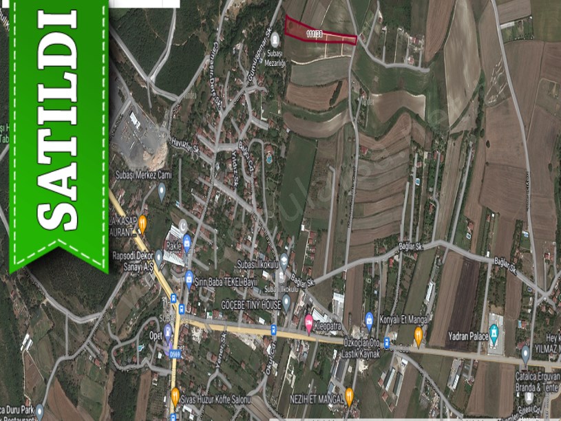 Çatalca Subaşında Satılık Arsa , 294 M2 Çaplı Çevrili 