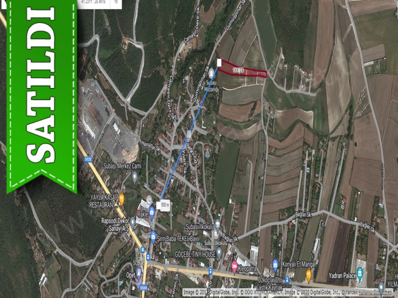 Çatalca Subaşında Satılık Arsa , 294 M2 Çaplı Çevrili 