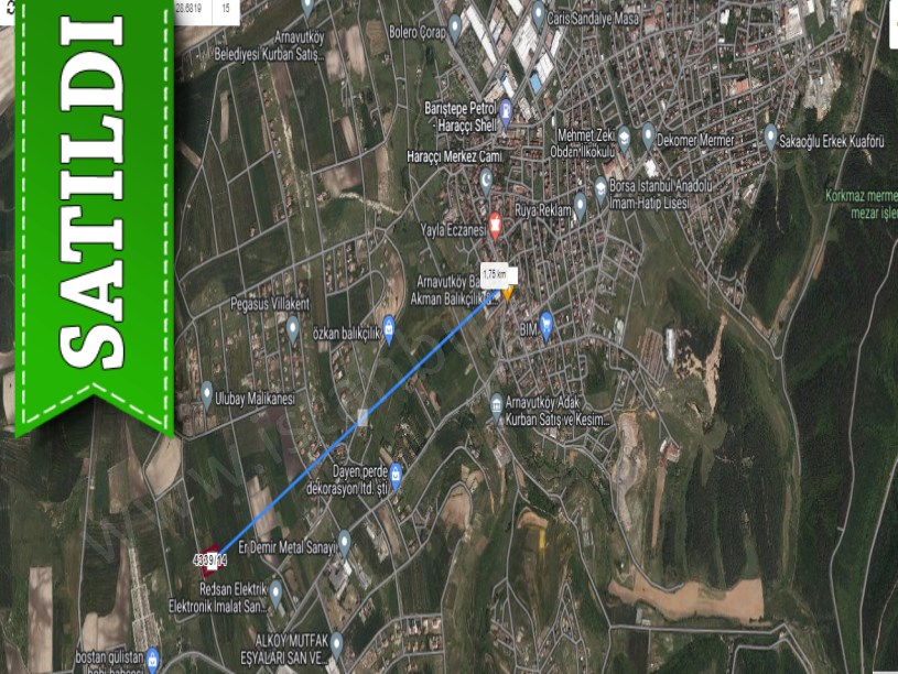 Arnavutköy Haraççıda Satılık Arsa ,  251 m2 Yolu Var Hisseli
