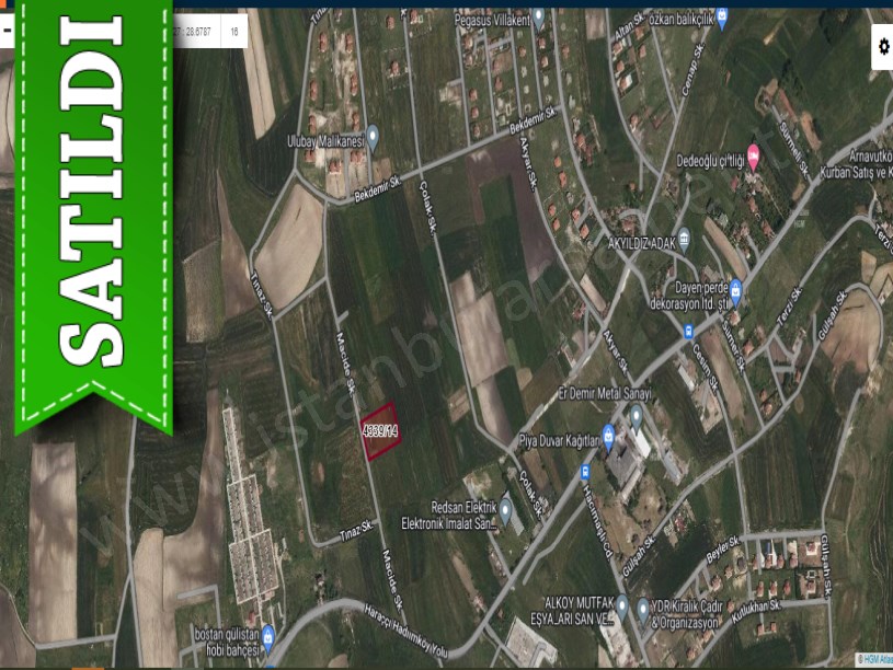 Arnavutköy Haraççıda Satılık Arsa ,  251 m2 Yolu Var Hisseli