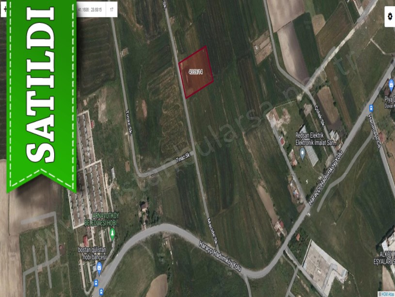 Arnavutköy Haraççıda Satılık Arsa ,  251 m2 Yolu Var Hisseli