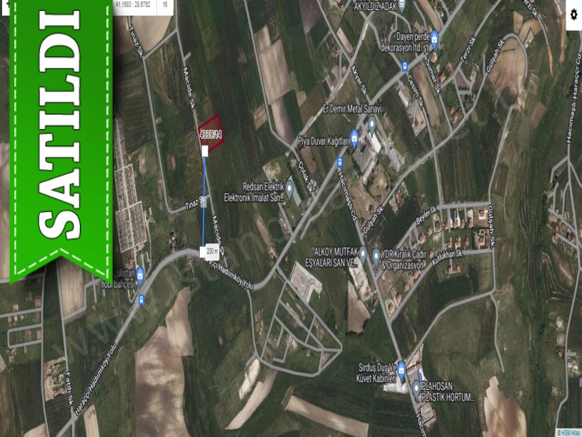 Arnavutköy Haraççıda Satılık Arsa ,  251 m2 Yolu Var Hisseli