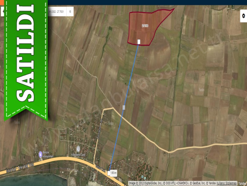 Tekirdağ Marmaraereğli Çeşmeli Mah Satılık Arsa , 636 m2 Yolu Var