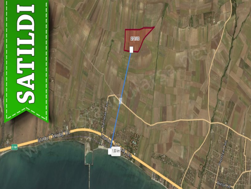 Tekirdağ Marmaraereğli Çeşmeli Mah Satılık Arsa , 636 m2 Yolu Var