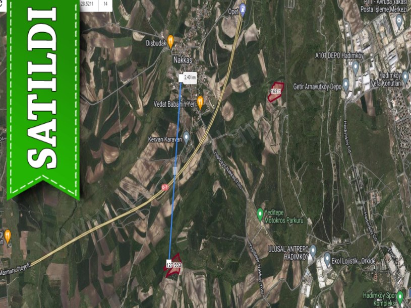 Çatalca Nakkaşta  Satılık  Arsa , 600 M2 Hisseli 