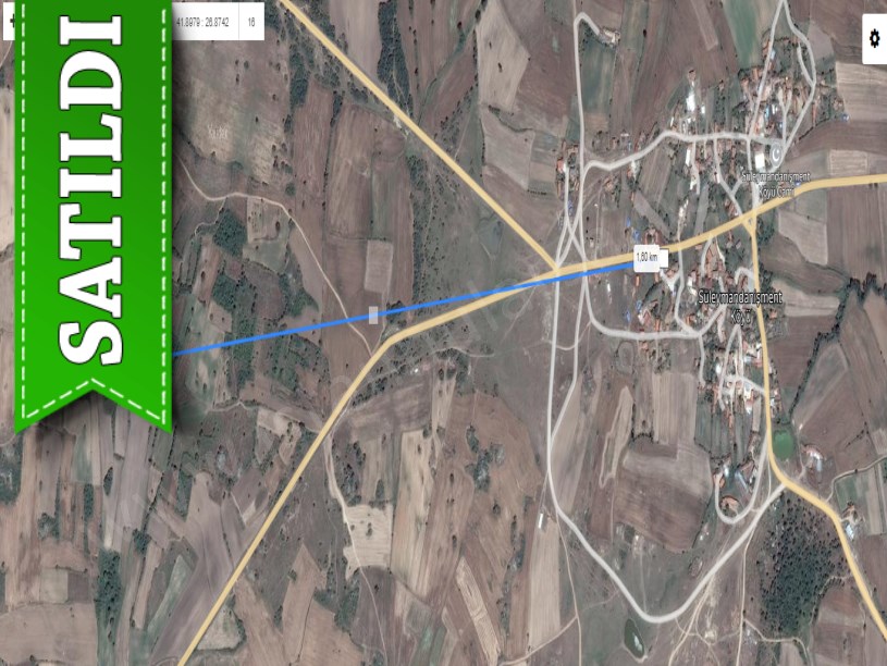 Edirne Lalapaşa Süleymandanişmentte Satılık Tarla , 1,326 m2 Müstakil 