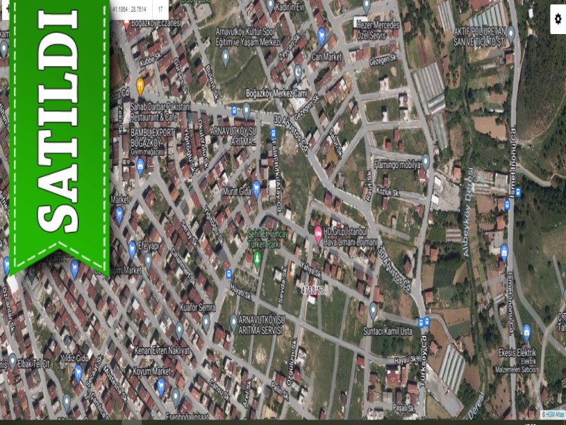 Arnavutköy Boğazköyde Satılık Arsa ,171 M2 3Kat İmarlı Merkezde 