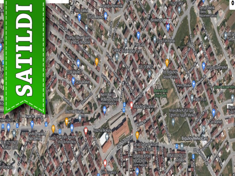 Arnavutköy Boğazköyde Satılık Arsa ,112 M2 Müstakil 4 kat İmarlı