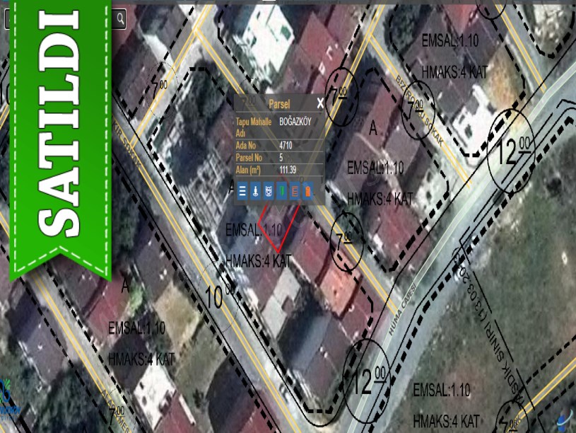 Arnavutköy Boğazköyde Satılık Arsa ,112 M2 Müstakil 4 kat İmarlı