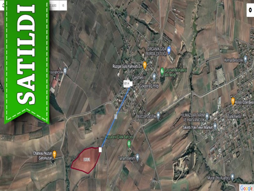Tekirdağ Marmaraereğli Çeşmeli Mah Satılık Arsa , 164 M2 Yolu Var Evlere Yakın