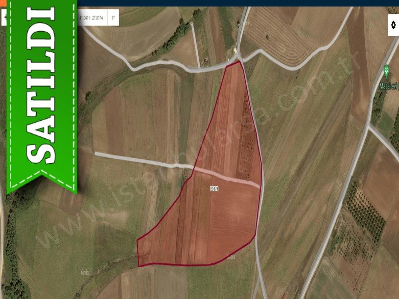 Tekirdağ Marmaraereğli Çeşmeli Mah Satılık Arsa , 225 M2 Yolu Var 