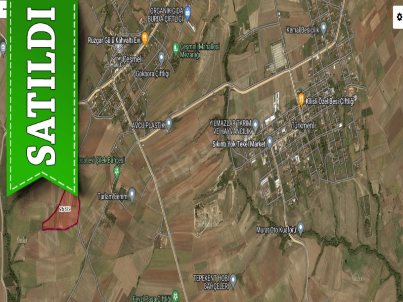 Tekirdağ Marmaraereğli Çeşmeli Mah Satılık Arsa , 225 M2 Yolu Var 