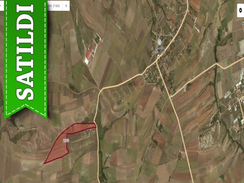 Tekirdağ Marmaraereğli Çeşmeli Mah Satılık Arsa , 208 m2 Yola Cephe