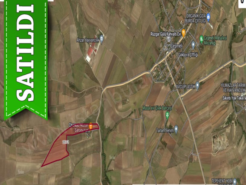 Tekirdağ Marmaraereğli Çeşmeli Mah Satılık Arsa , 208 m2 Yola Cephe