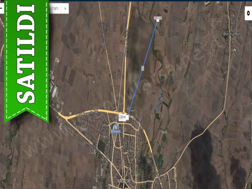 Kırklareli Babaeski Atatürk Mah , Satılık Tarla , 4,478 m2 Müstakil 