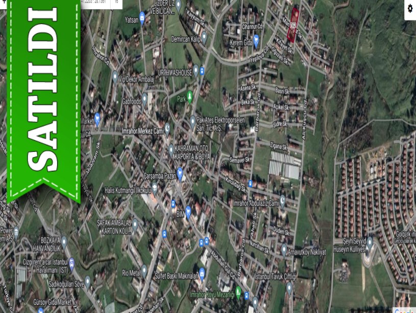 Arnavutköy İmrahorda Satılık Arsa , 237 M2 Merkezde Cadde Cephe