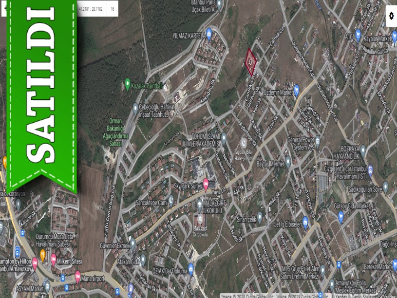 Arnavutköy İmrahorda Satılık Arsa , 187 m2 2 Kat İmarlı İçerisinde Konteyner Var