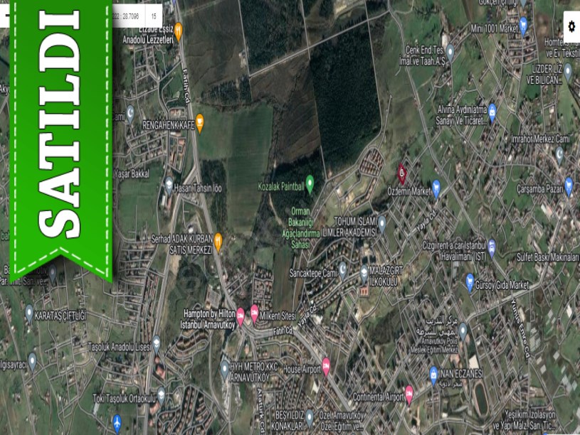 Arnavutköy İmrahorda Satılık Arsa , 187 m2 2 Kat İmarlı İçerisinde Konteyner Var