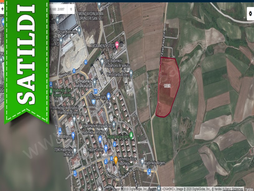 Arnavutköy Dursunköyde Satılık Arsa , 300 M2 Cadde Cephe 