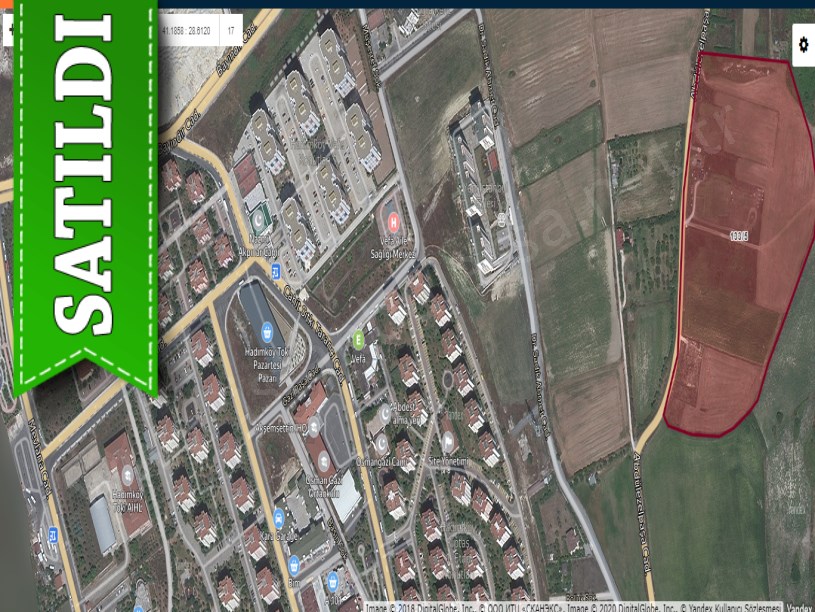Arnavutköy Dursunköyde Satılık Arsa , 300 M2 Cadde Cephe 