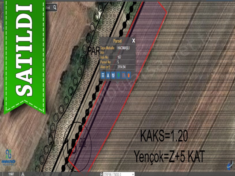Arnavutköy Hacımaşlıda Satılık Arsa , 540 M2 Hisseli İmarlı 