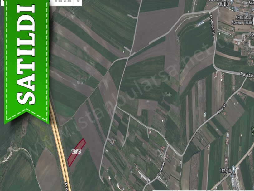 Silivri Seymende Satılık Arsa , 291 M2 Otoyola Cephe Hisseli 