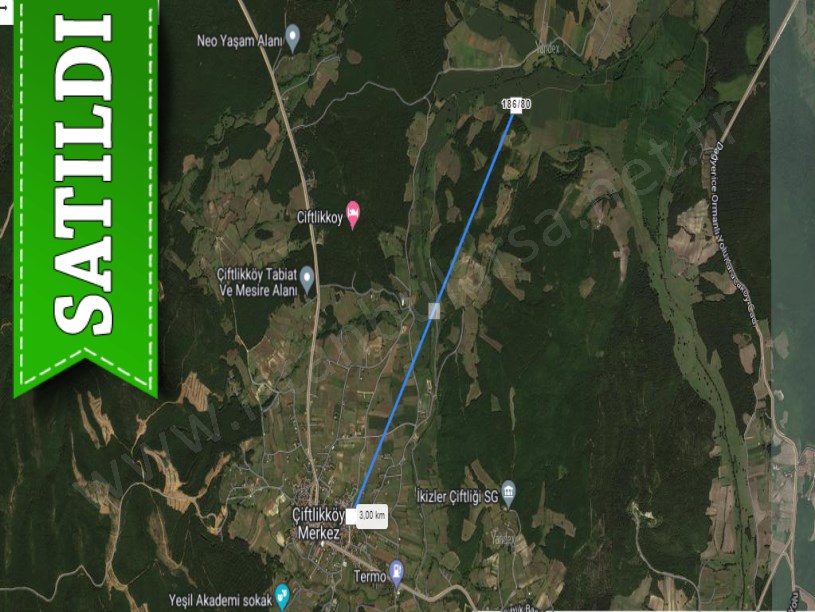 Çatalca Çiftlikköyde Satılık Arsa , 305 M2 Yolu Var Hisseli 
