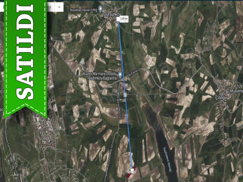 Arnavutköy Dursunköyde Satılık Arsa , 2,614 M2 Yolu Var İmarlı