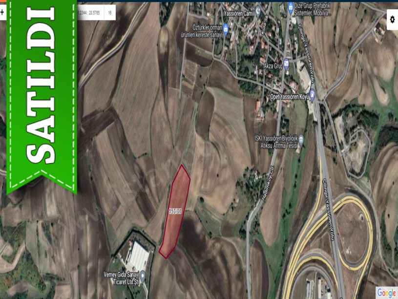 Arnavutköy Yassıörende Satılık Arsa , 445 m2 Hisseli Yolu Var
