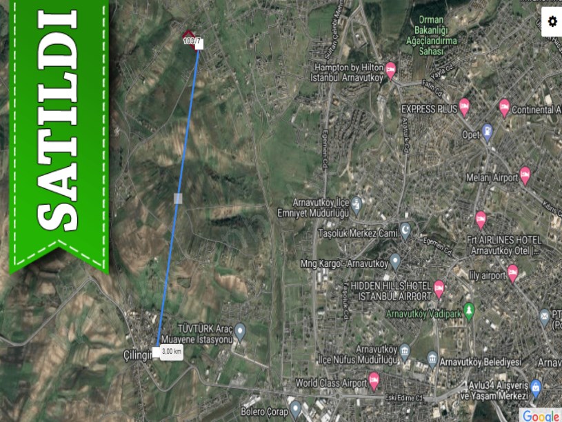 Arnavutköy Çilingirde Satılık Arsa ,  250 M2 Evlerin Yakını Yolu Var