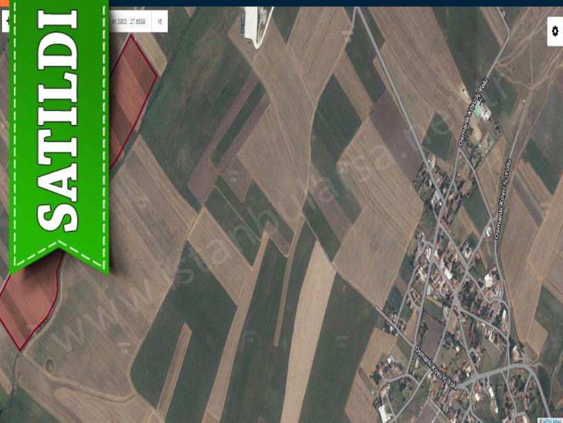 Tekirdağ Saray Beyazköyde Satılık Arsa , 296 M2 Yolu Var Evlere Yakın