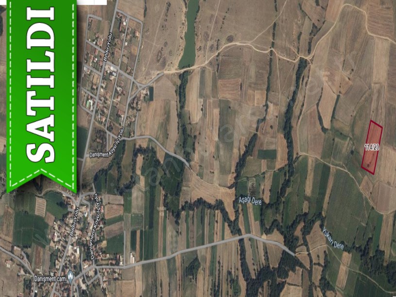 Edirne Uzunköprü Küçükdanişmentte Satılık Tarla , 11,370 M2 Müstakil Yolu Var