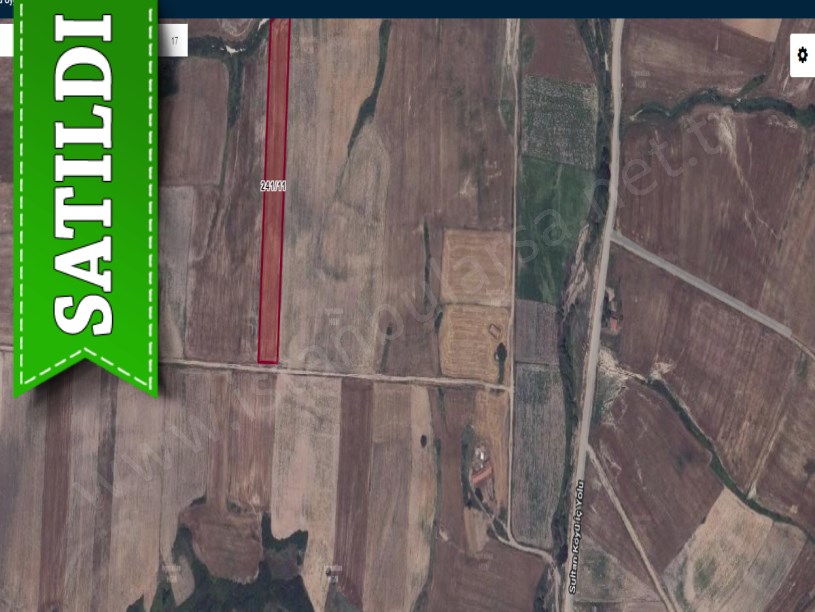 Edirne İpsala Sultanköyde Satılık Tarla , 7,800 m2 Yola Cephe Müstakil