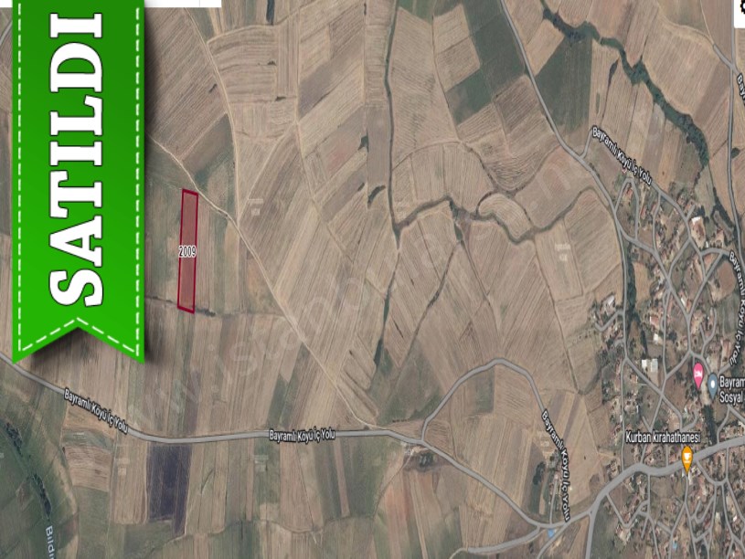 Edirne Uzunköprü Bayramlı Köyünde Satılık Tarla , 9,700 m2 Yolu Var Müstakil