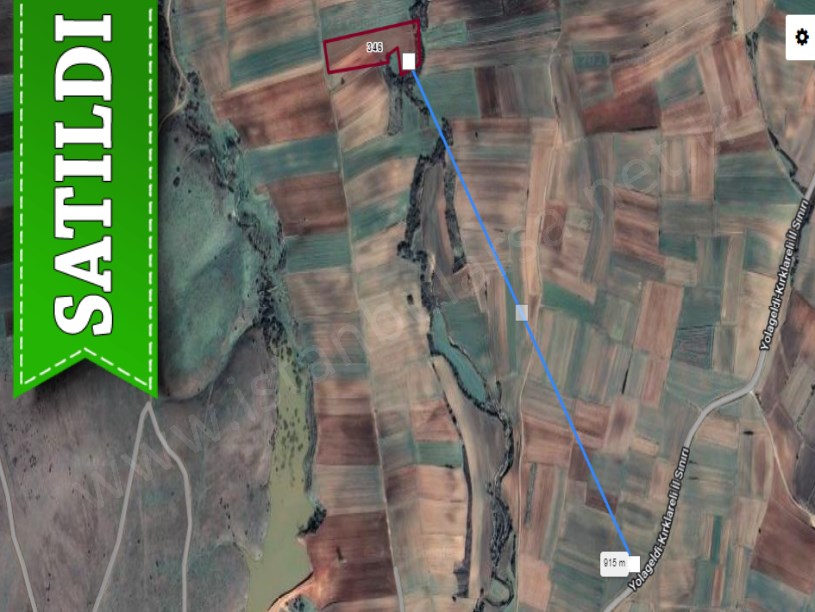 Edirne Havsa Yolageldi Köyünde Satılık Tarla , 10,600 m2 Müstakil