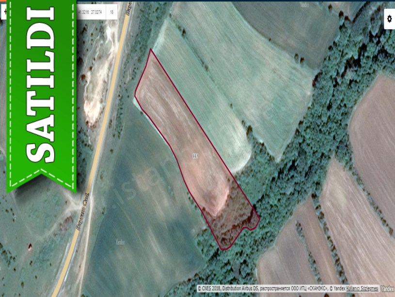 Tekirdağ Hayrabolu Hedeyli,de Satılık Tarla , 10,500 M2 Cadde Cephe