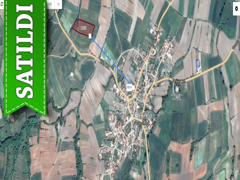 Tekirdağ Hayrabolu Hedeyli,de Satılık Tarla , 12,250 M2 Caddeye Yakın