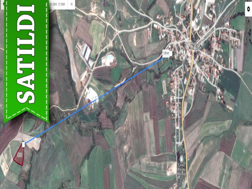 Tekirdağ Hayrabolu Çıkrıkçı Mahallesi Satılık Tarla , 6 Dönüm Müstakil