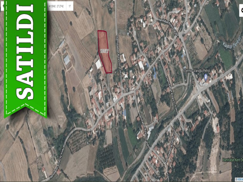 Kırklareli Lüleburgaz Hamitabat Köyünde Satılık Tarla , 5 Dönüm Müstakil Merkezde