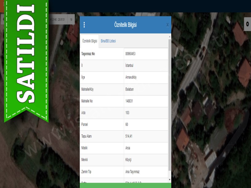 Arnavutköy Balabanda Satılık Arsa , 514 m2 Müstakil Merkezde 