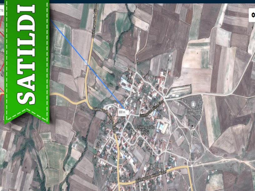 Kırklareli Babaeski Erikleryurdu Köyünde Satılık Tarla , 1,466 M2 Müstakil