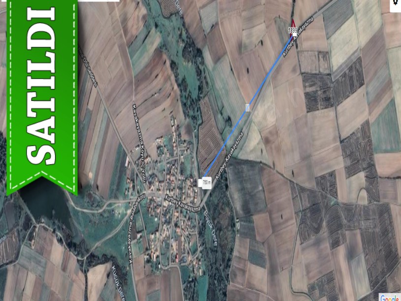 Edirne Uzunköprü Kurtbey Köyü Satılık Tarla , 1 Dönüm Asfalt Cephe Müstakil