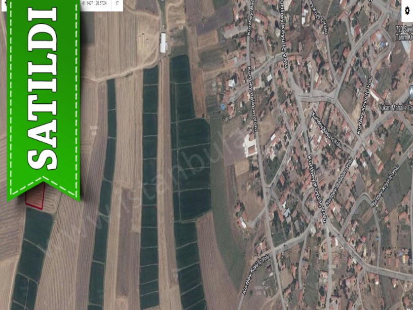 Edirne Uzunköprü Kurtbey Köyü Satılık Tarla , 3,658 M2 Müstakil Yolu Var