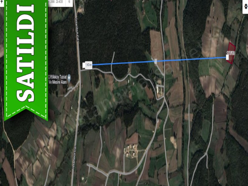 Çatalca Çiftlikköyde Satılık Arsa , 324 M2 Yolu Var