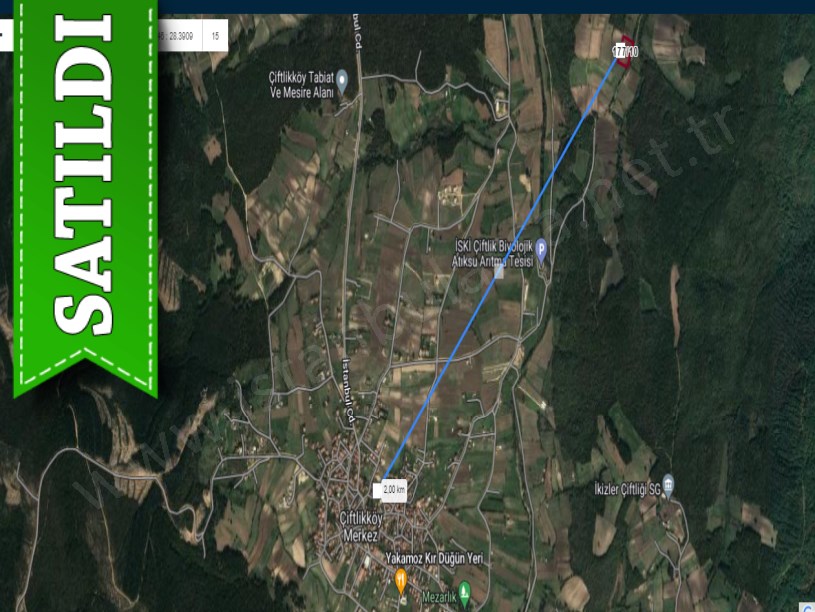 Çatalca Çiftlikköyde Satılık Arsa , 324 M2 Yolu Var