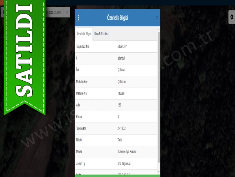 Çatalca Çiftlikköyde Satılık Tarla , 2,413 m2 Müstakil Yolu Var