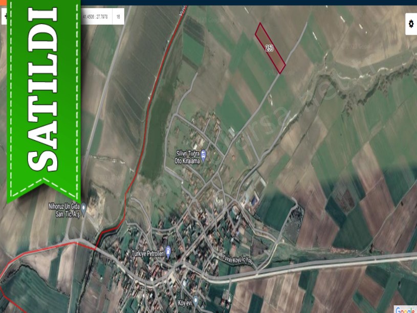 Tekirdağ Saray Yuvalıda Satılık Arsa , 1,732 M2 Çaplı Yolu Var