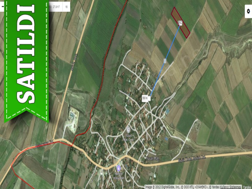 Tekirdağ Saray Yuvalıda Satılık Arsa , 1,732 M2 Çaplı Yolu Var